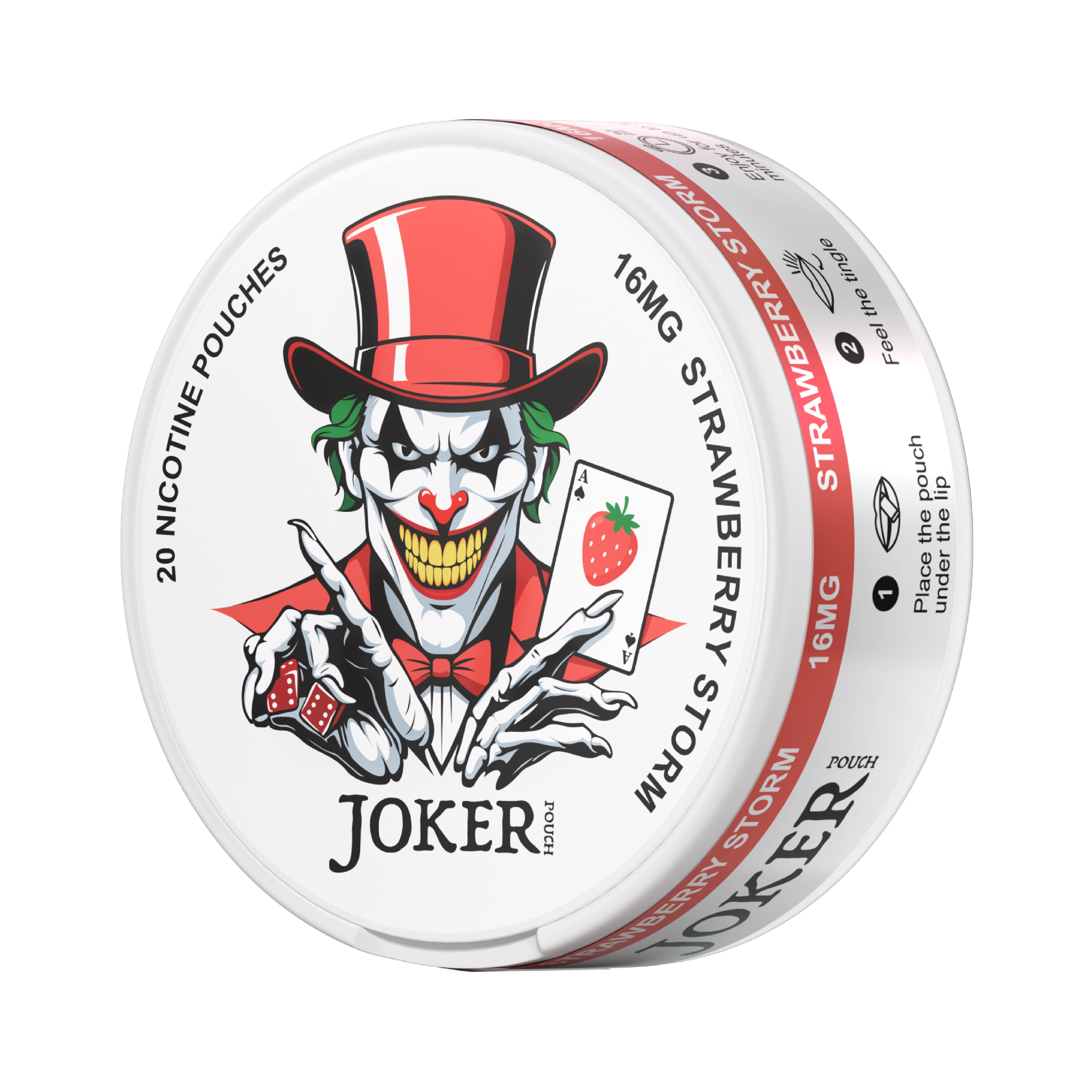 Joker Strawberry Storm 16mg Nicotine Pouches