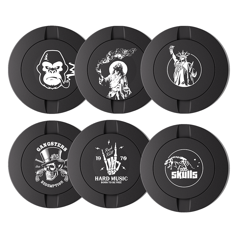Black Metal Two-Tie Container Cans